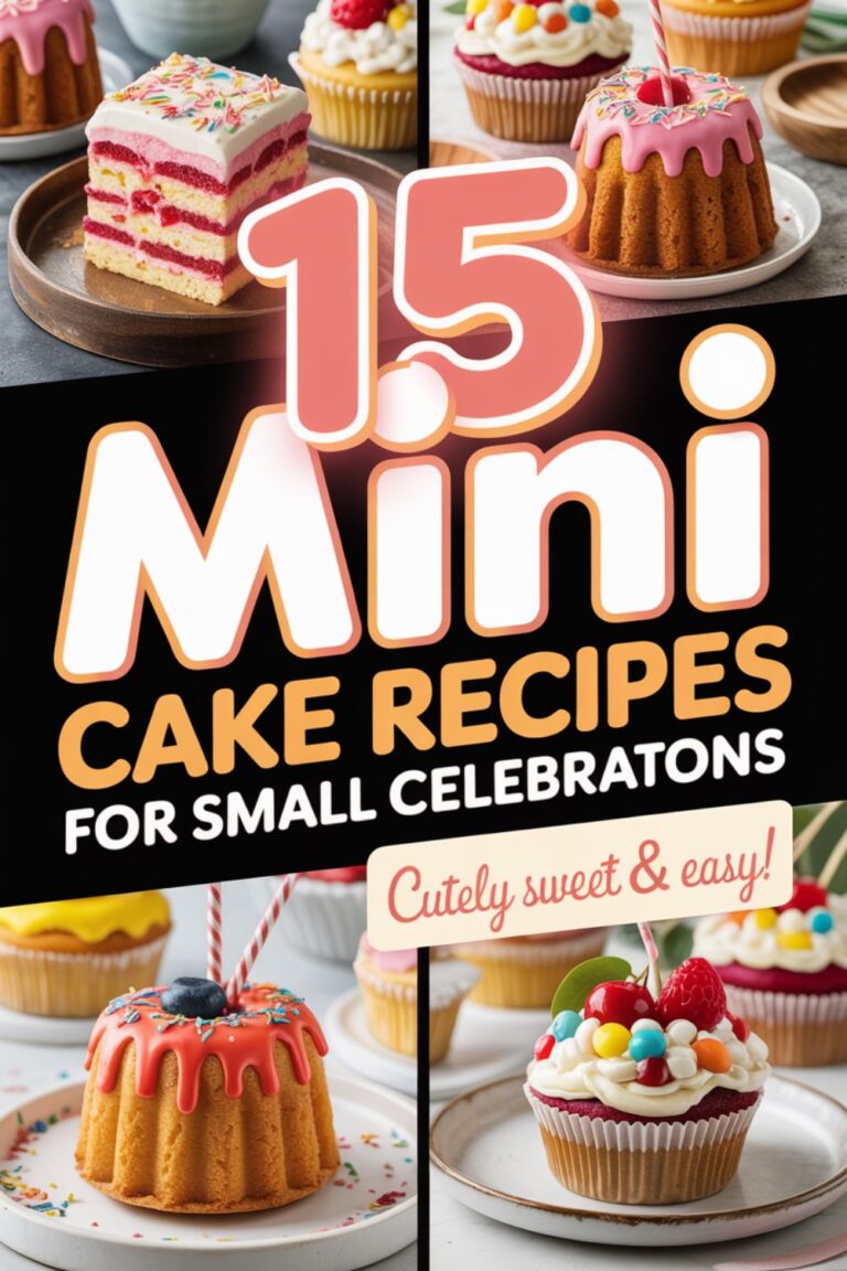 15 Mini Cake Recipes for Small Celebrations 5 15 Mini Cake Recipes for Small Celebrations