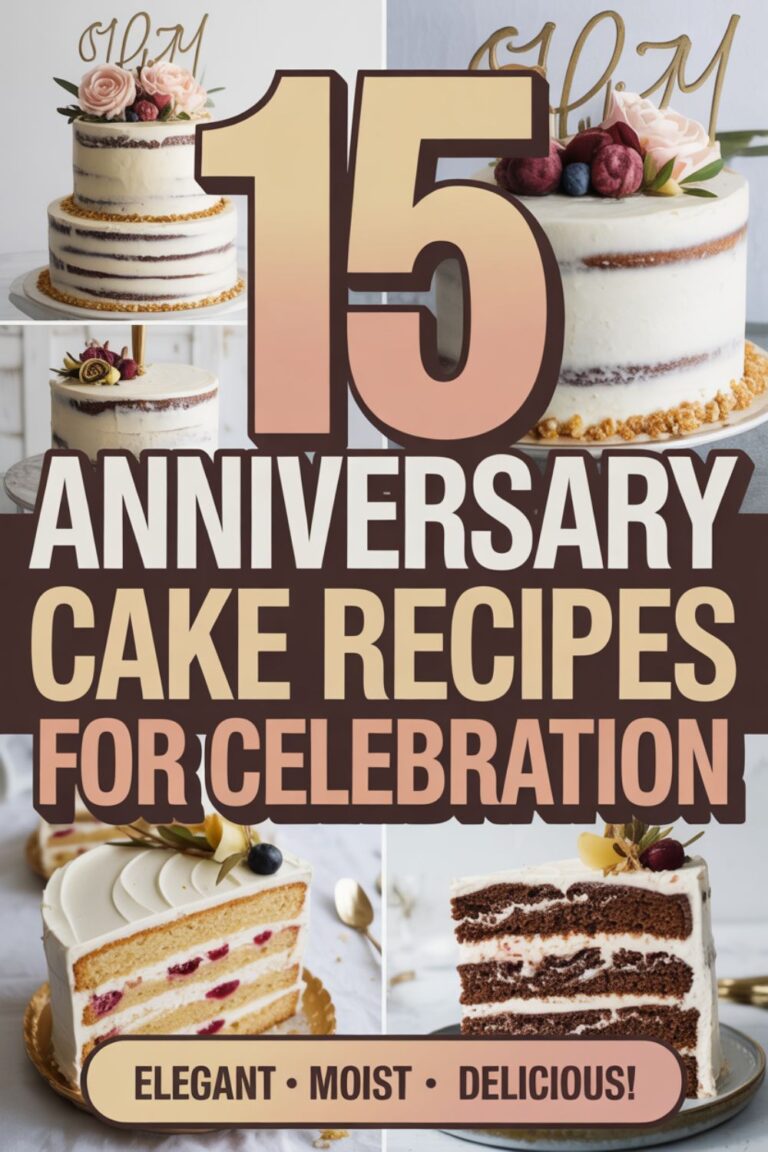 15 Anniversary Cake Recipes That'll Make Your Celebration Unforgettable 9 15 Anniversary Cake Recipes That’ll Make Your Celebration Unforgettable