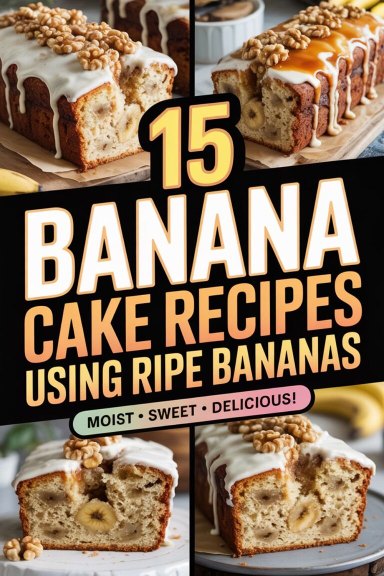 15 Banana Cake Recipes Using Ripe Bananas