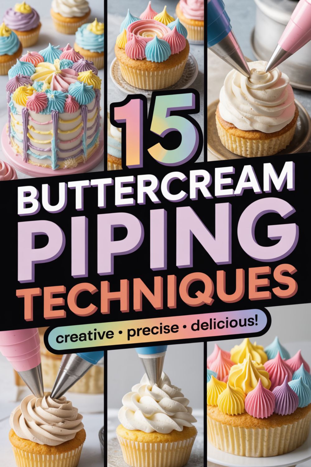 15 Buttercream Piping Techniques