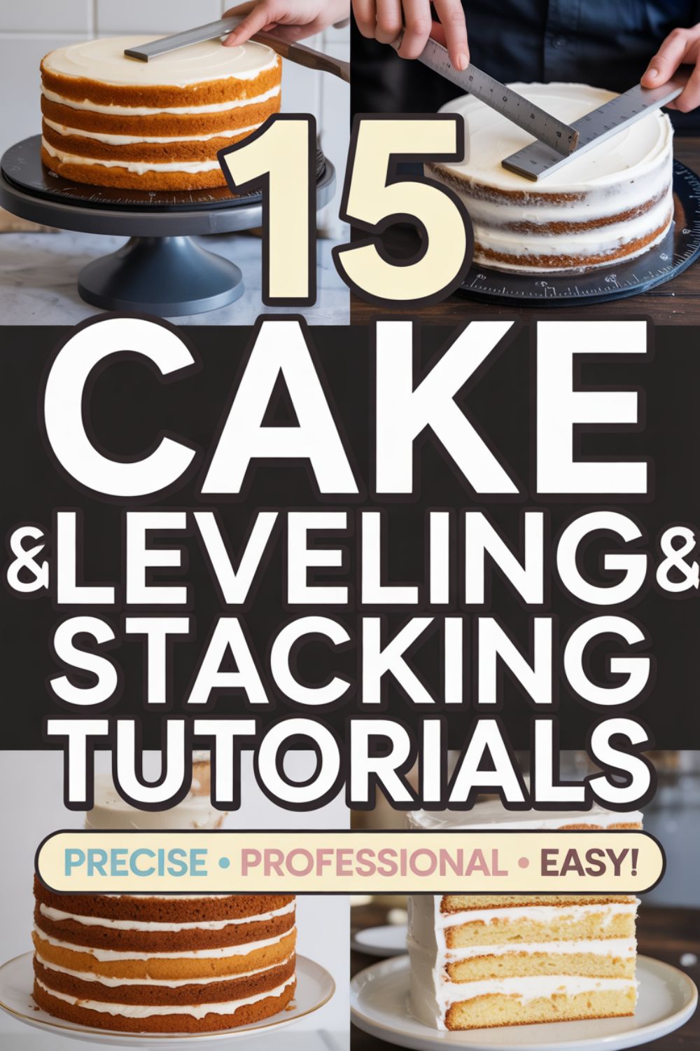 15 Cake Leveling Stacking Tutorials