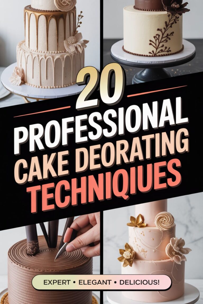 20 Professional Cake Decorating Techniques