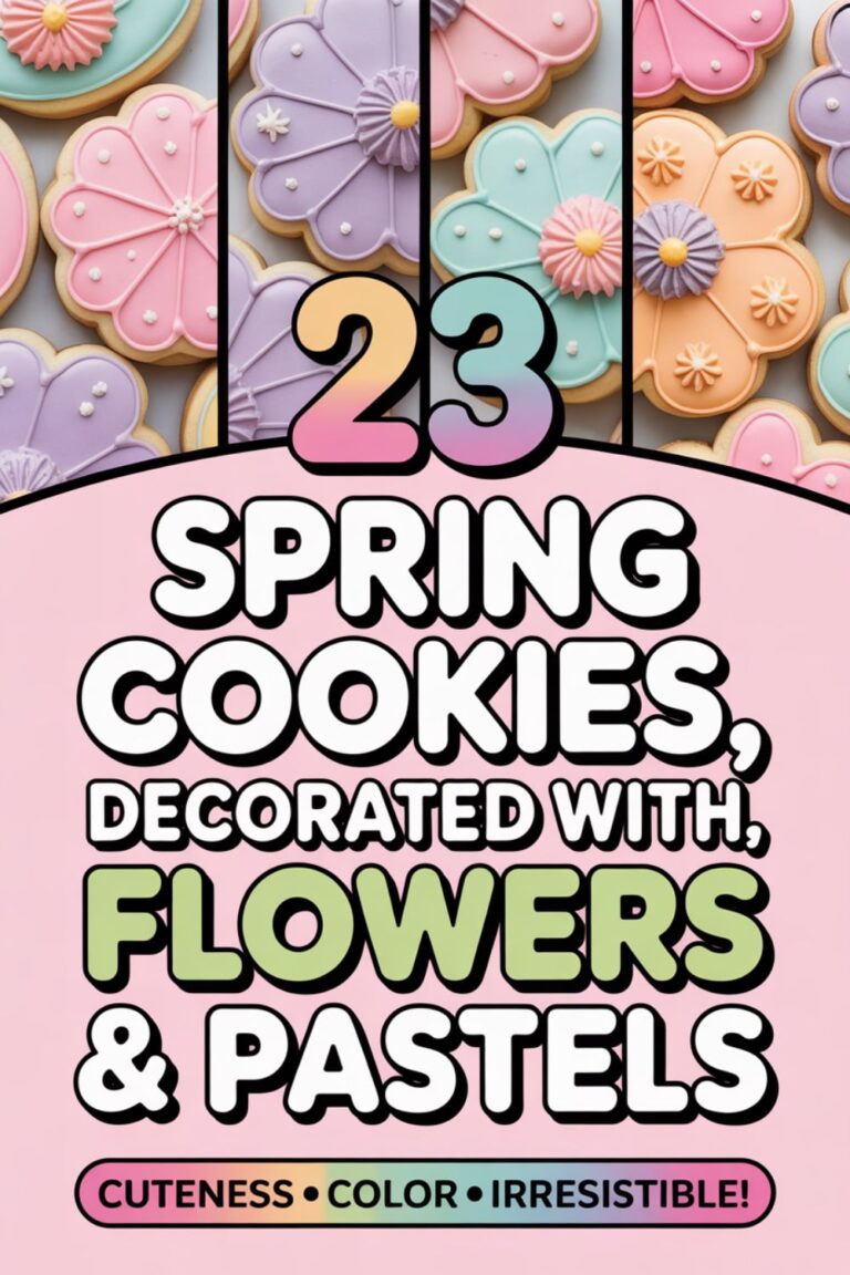23 Spring Cookies Decorated with Flowers & Pastels