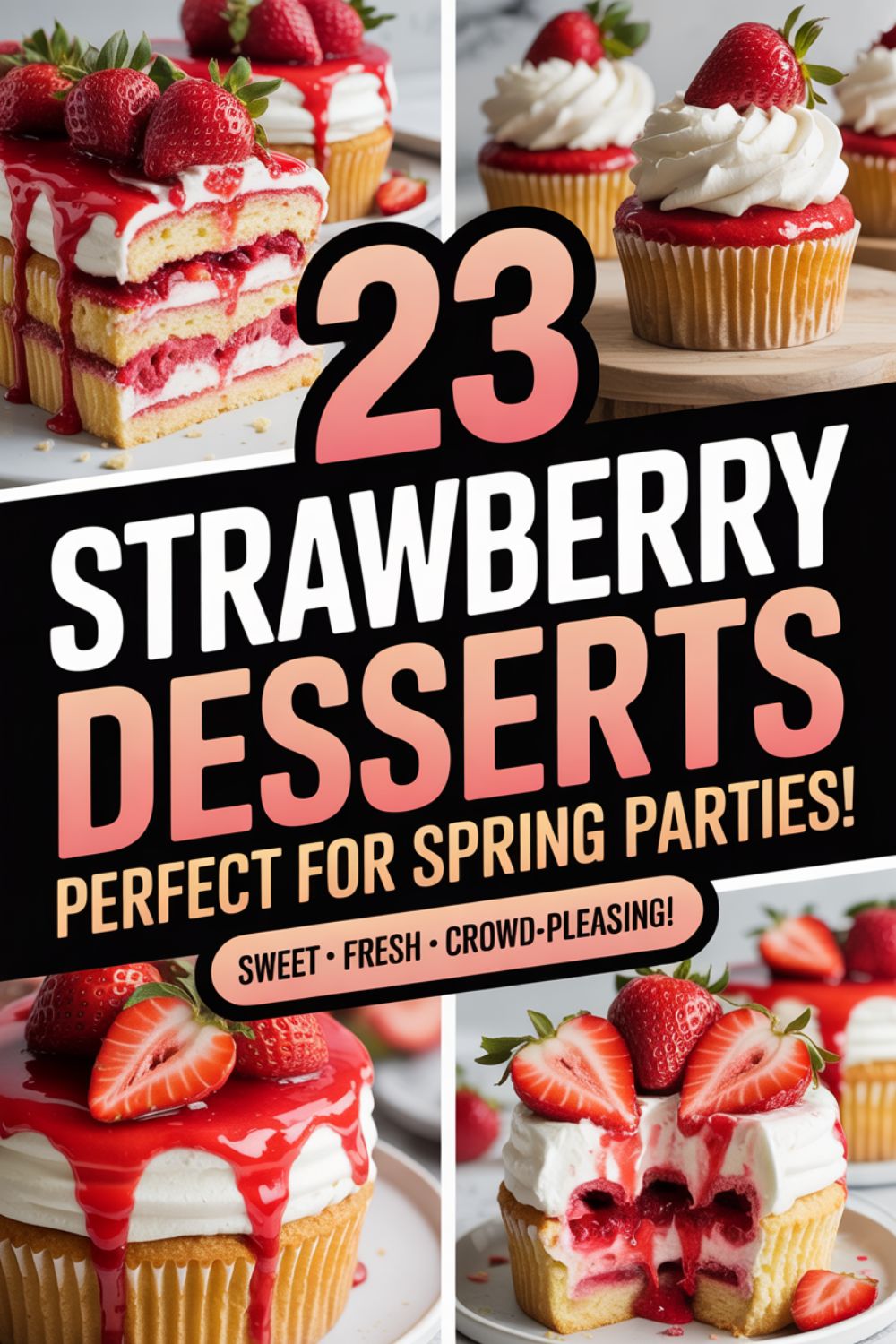 23 Strawberry Desserts Perfect for Spring Parties