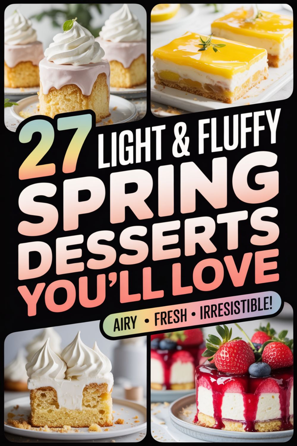 27 Light and Fluffy Spring Desserts Youll Love