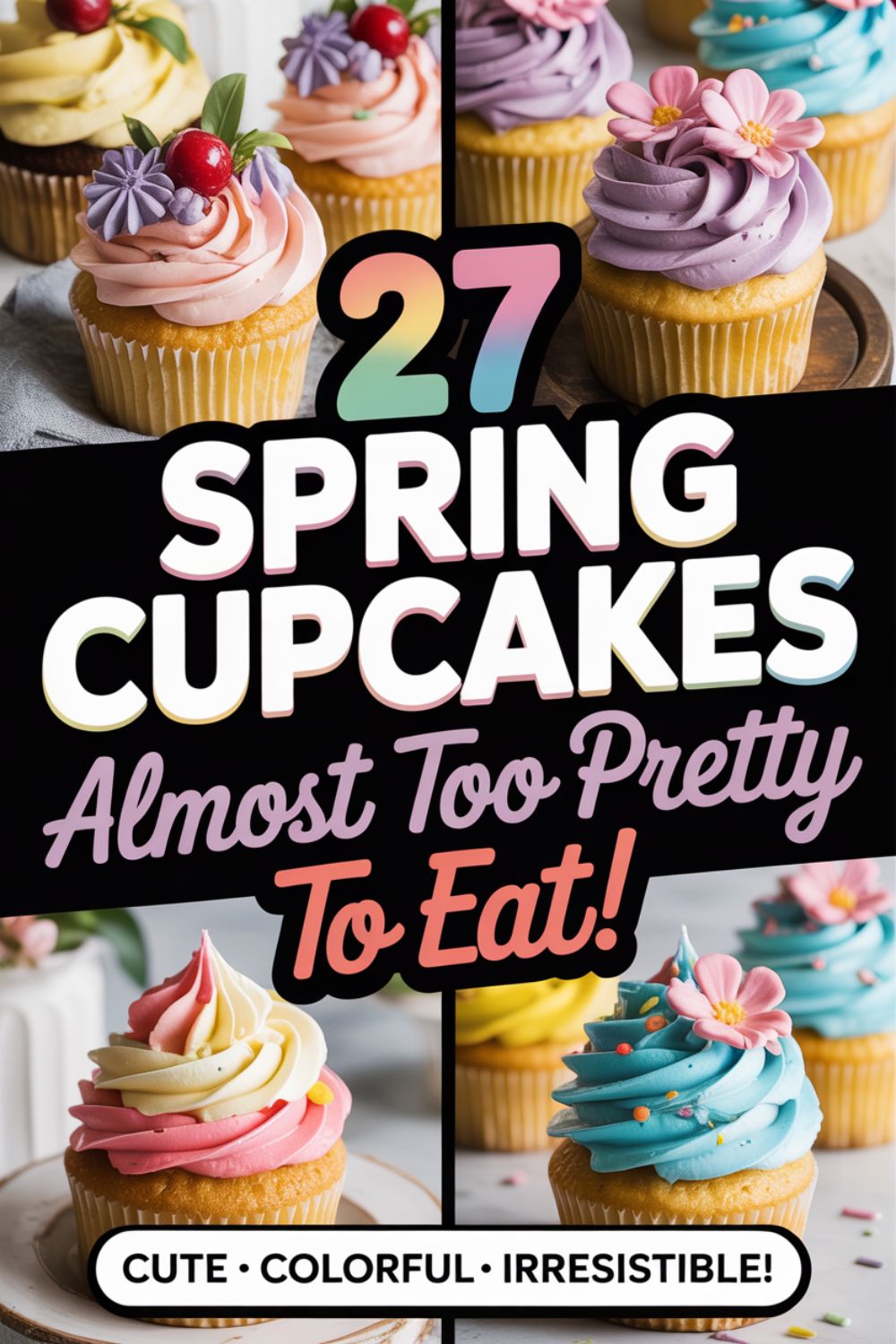 27 Spring Cupcakes That Are Almost Too Pretty to Eat