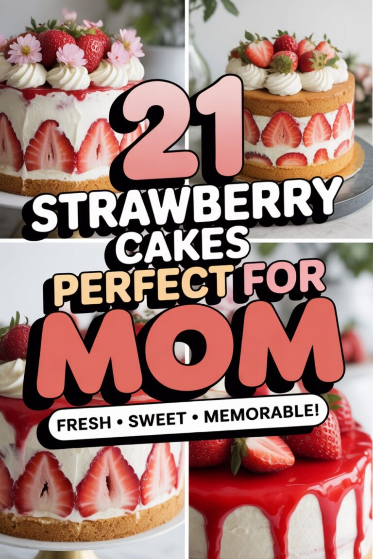 21 Strawberry Cakes Perfect for Mom