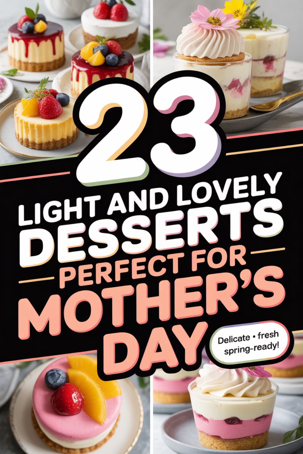 23 Light and Lovely Desserts for Mothers Day